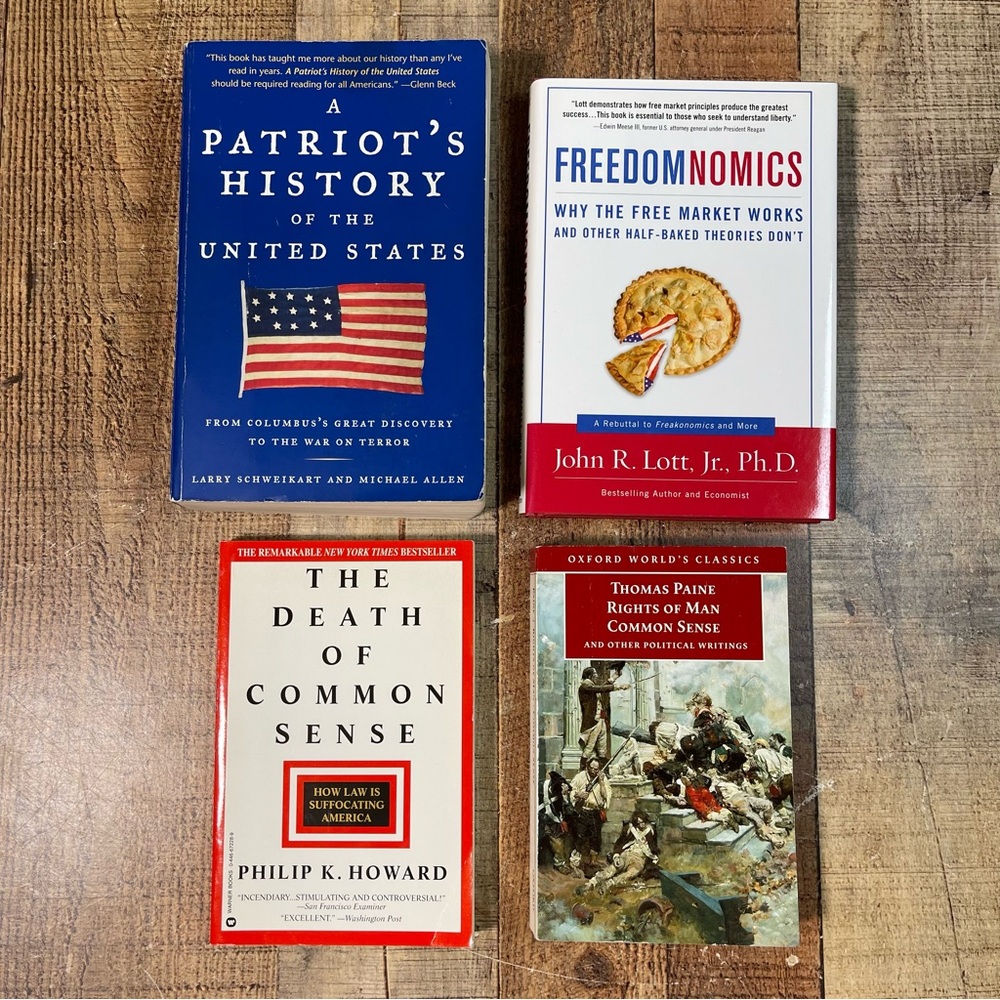 Historical Economic Book Bundle Freedomnomics Thomas Paine Death Of Common Sense